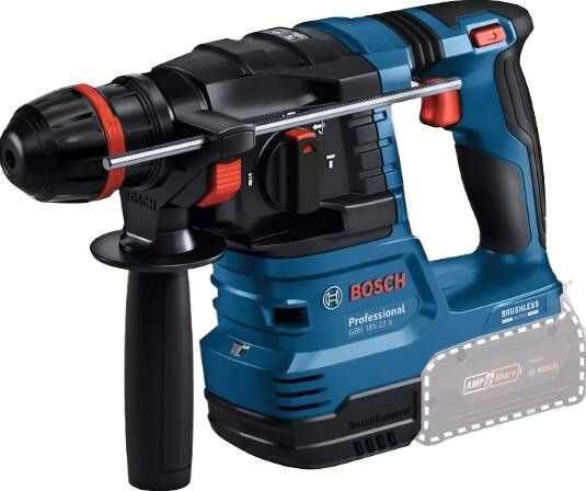 Bosch Blauw GBH 18V-22 X Professional Accu Boorhamer | Onechuck | Zonder accu&apos;s en lader 0611924100
