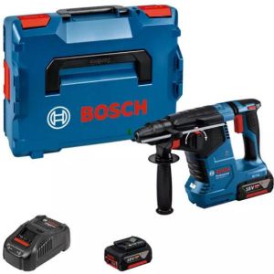 Bosch Blauw GBH 18V-24C Professional Accu Boorhamer | SDS-plus | 2 x 5 0 Ah accu + snellader | In L-Boxx