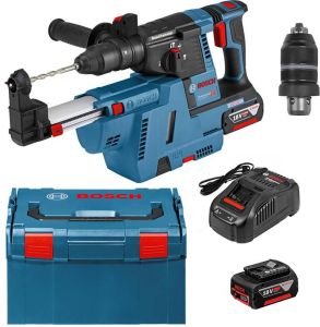 Bosch Blauw GBH 18V-26 F accu boorhamer 2.6J | 6.0Ah in L-Boxx Met stofafzuiging