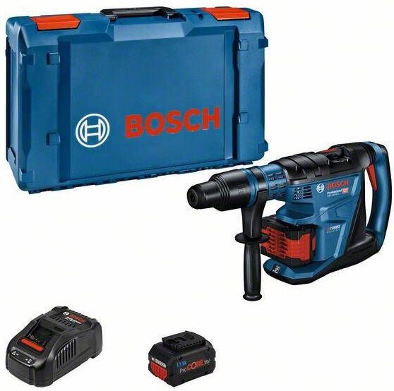 Bosch Blauw GBH 18V-40 C Accu Boorhamer BITURBO | SDS-max | 2 x 5 Ah accu + snellader | In XL-Boxx 0611917103