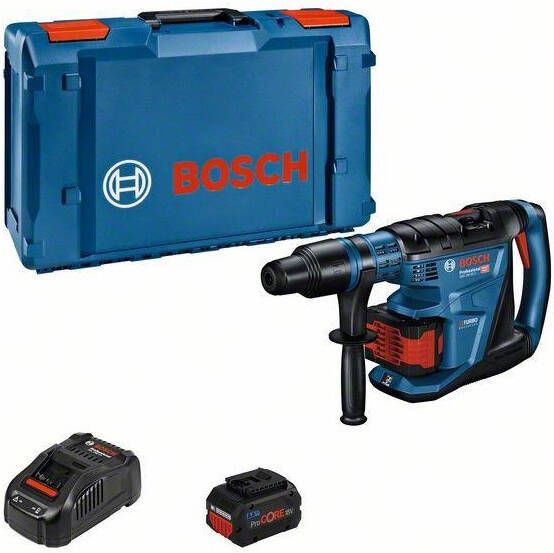 Bosch Blauw GBH 18V-40 C Accu Boorhamer BITURBO | SDS-max | 2 x 8 0 Ah accu + snellader | In XL-Boxx 0611917102