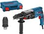 Bosch Blauw GBH 2-28 F Combihamer SDS-plus + snelspanboorkop in koffer - Thumbnail 2