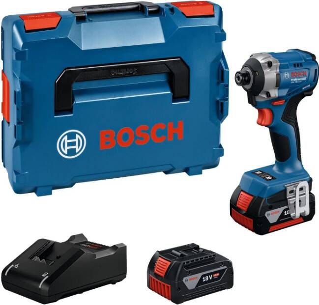 Bosch Blauw GDR 18V-215 Accu slagschroevendraaier | Inclusief 2x GBA 18V 4 0 Ah & Lader GAL 18V-40 06019N2002