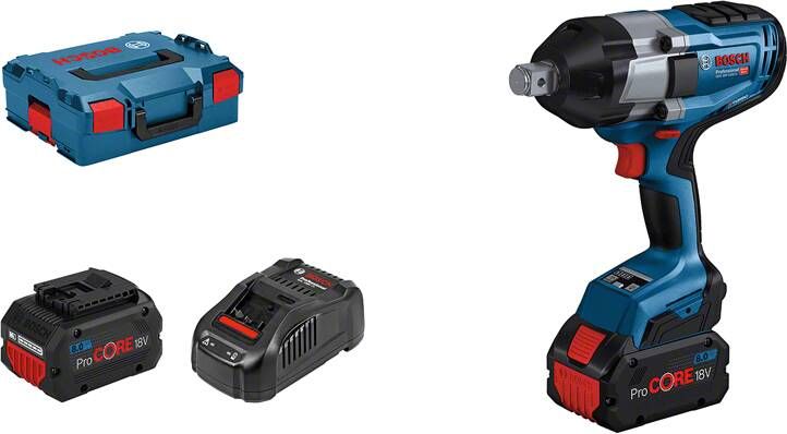 Bosch Blauw GDS 18V-1050 H | Professional Slagmoeraanzetter | met 2 x 5 Ah ProCORE accu en lader 06019J8503