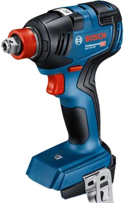 Bosch Blauw GDX 18V-200 Professional | Accuslagschroevendraaier slagmoeraanzetter | Body Zonder accu&apos;s en lader 06019J2204