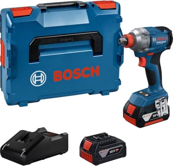 Bosch Blauw GDX 18V-285 Accu slagschroevendraaier slagmoeraanzetter | Inclusief 2x GBA 18V 4 0 Ah & Lader GAL 18V-40 06019N2102