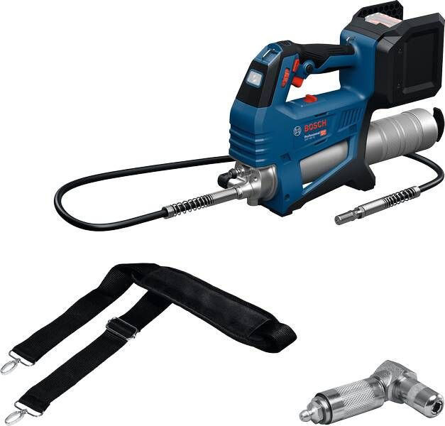 Bosch Blauw GFP 18V-10 Accuvetspuit | Solo | Incl. 90 Koppeling en Schouderband | Zonder Accu en Lader 06019N6000
