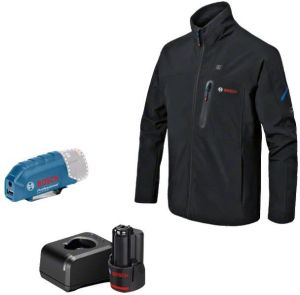 Bosch Blauw GHJ 12 + 18V XA | Verwarmde jas M | 1 x 2.0 Ah accu + oplader