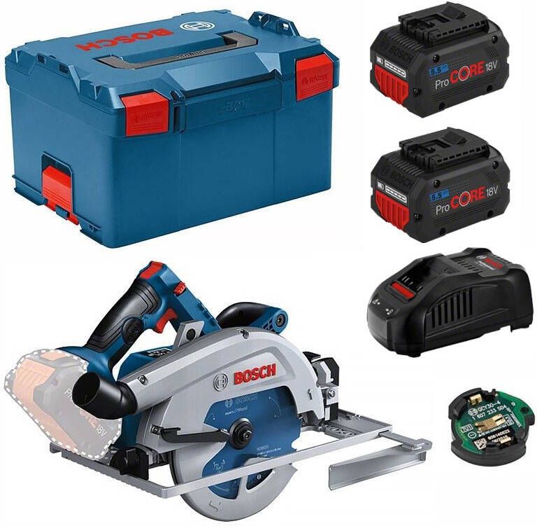 Bosch Blauw GKS 18V-68 GC Professional | Accucirkelzaag | BITURBO | 2x 5.5 ah accu | Set 06016B5130