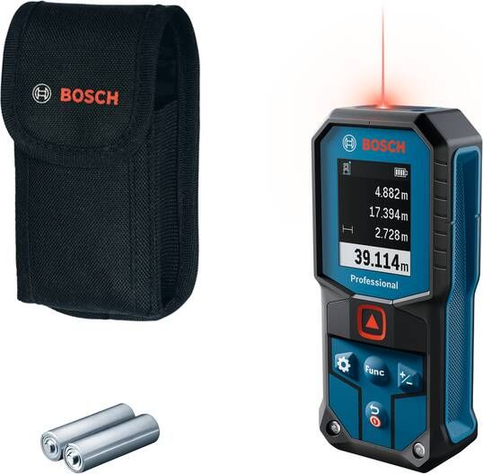 Bosch Blauw GLM 40-31 Laserafstandsmeter | 2 Batterij 1 5V LR6 (AA) + Opbergetui 0601075000