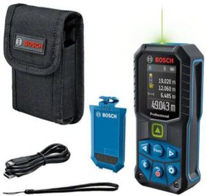 Bosch Blauw GLM 50-27 CG | Professional Laserafstandsmeter | oplaadbare accu | 50 meter | groen 0601072U01
