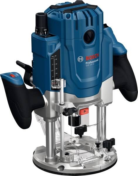 Bosch Blauw GOF 20-12 Bovenfrees | Incl. Sleutel Parallelgeleider 2x Spantang 2x Stofadapter 2x Rolgeleider 0601627220