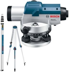 Bosch Blauw GOL 32 D Set Waterpas Nivelleertoestel | + BT 160 statief en GR 500 06159940AX