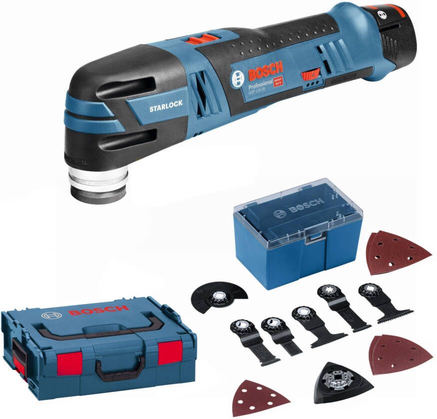 Bosch Blauw GOP 12V-28 Multi-Cutter met Starlock aansluiting 2.5Ah in L-boxx 06018B5000