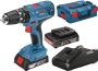 Bosch Blauw GSB 18V-21 Professional Accuklopboorschroevendraaier | 2.0Ah Li-Ion + lader GAL 18 V-40 in L-Boxx 06019H1107 - Thumbnail 1