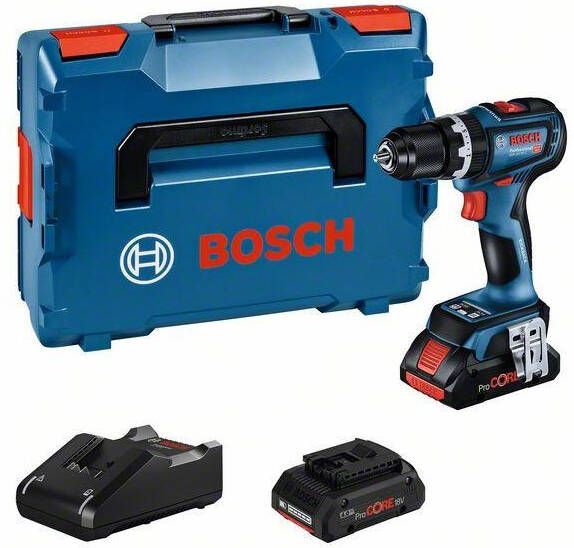 Bosch Blauw GSB 18V-90 C Accuklopboormachine | 2 x 4 0 ProCORE 18V accu + Snellader | In L-Boxx 06019K6104