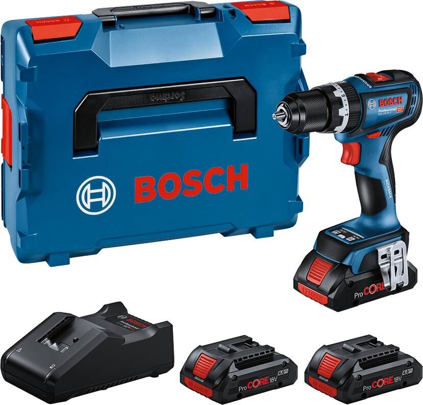 Bosch Blauw GSB 18V-90 C Accuklopboormachine | 3 x 4 0 ProCORE 18V accu + Snellader | In L-Boxx 0615A5002W