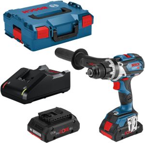 Bosch Blauw GSR 18V-110 C 18V Li-Ion accu boor- schroefmachine set (2x4.0Ah accu) in L-Boxx 06019G010A