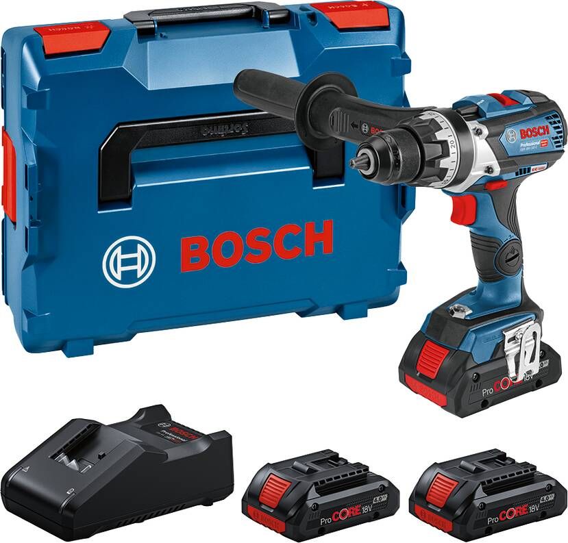 Bosch Blauw GSR 18V-110 C 18V Li-Ion accu boor- schroefmachine set | 3x 4.0Ah ProCore accu in L-Boxx 0615A5002S