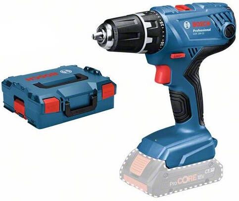 Bosch Blauw GSR 18V-21 Professional Accuschroefboormachine Body | zonder accu&apos;s en lader in L-Boxx 06019H1009