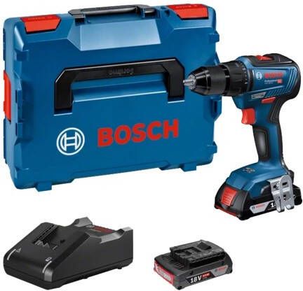 Bosch Blauw GSR 18V-55 Professional | Accu Schroefboormachine | L-BOXX 136 | GBA 18V 2.0Ah 06019H5201