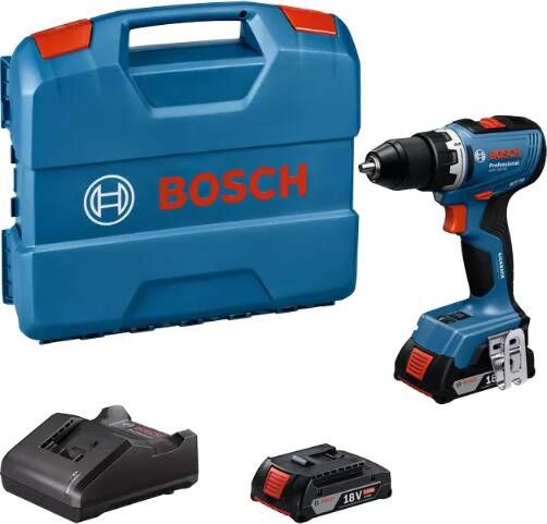 Bosch Blauw GSR 18V-65 Accu Schroefboormachine | Incl. accu&apos;s en lader 06019N3000