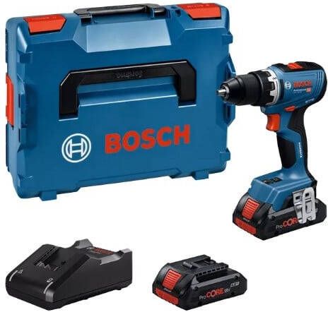 Bosch Blauw GSR 18V-65 accuboorschroevendraaier | 18V | Incl. GAL 18V-40 Snellader & 2x accu ProCORE 18V 4.0Ah 06019N3206