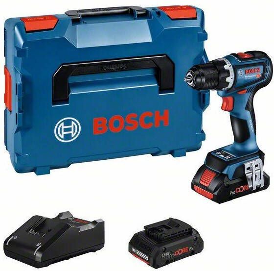 Bosch Blauw GSR 18V-90 C Professional Accuschroefboormachine | 2x 4.0Ah ProCore accu | in L-Boxx 06019K6004