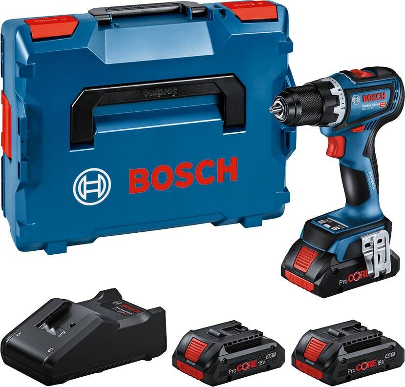 Bosch Blauw GSR 18V-90 C Professional Accuschroefboormachine | 3 x 4 0 Ah ProCore accu | in L-Boxx 0615A5002R