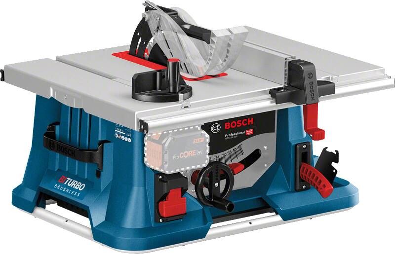 Bosch Blauw GTS 18V-216 | Accutafelcirkelzaag | BITURBO | Body | Zonder accu&apos;s & Laders 0601B44000