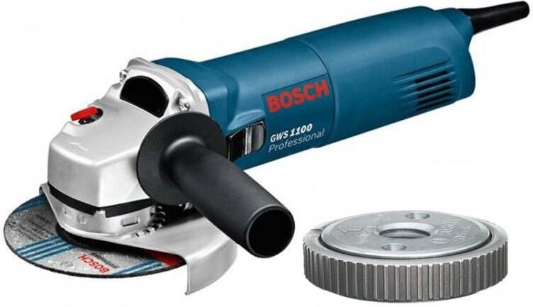 Bosch Blauw GWS 1100 Haakse slijpmachine | 125mm 1.100w + SDS Clic spanmoer 0601822400