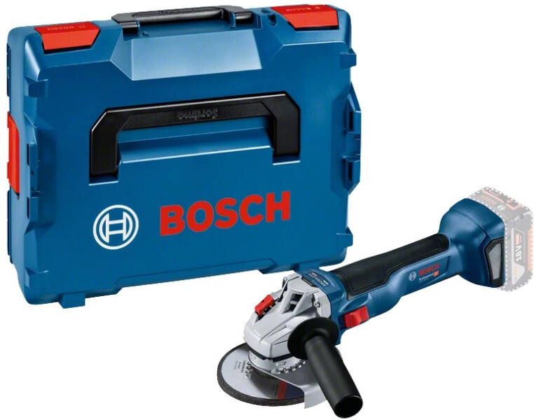 Bosch Blauw GWS 18V-10 | Accu Haakse slijper | Zonder accu&apos;s & lader | In L-Boxx 136 06019J4001