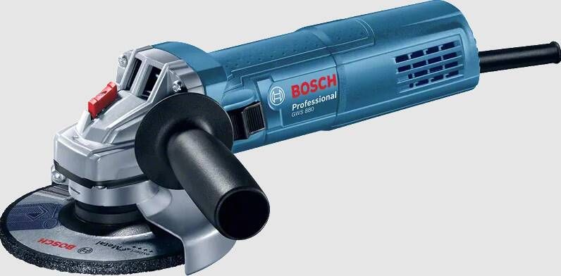 Bosch Blauw GWS 880 Professional Haakse slijper | 125mm | + 2 diamantschijven in koffer 060139600B