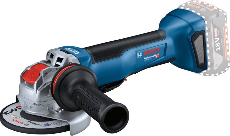Bosch Blauw GWX 18V-10 P Accu Haakse Slijper | 125 mm | Zonder accu en lader | In L-Boxx 06019J4201