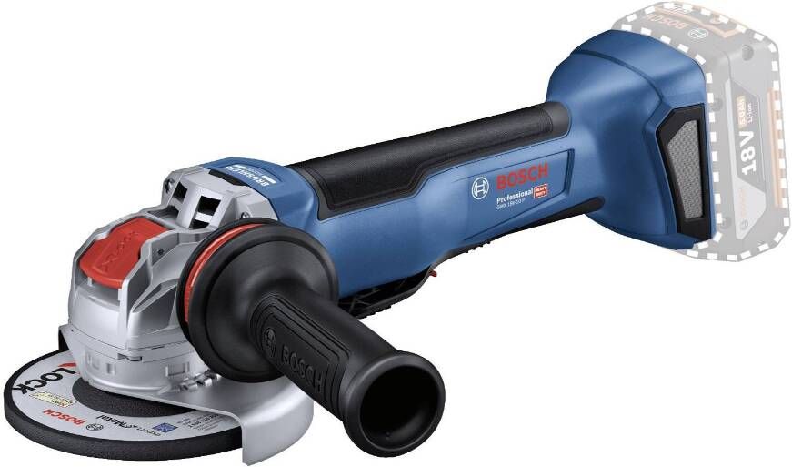 Bosch Blauw GWX 18V-10 P Accu Haakse Slijper | X-Lock | 125 mm | Zonder accu en lader | In doos 06019J4200