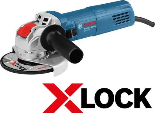 Bosch Blauw GWX 750-125 Haakse Slijper | X-LOCK | 125mm | 750W 06017C9100