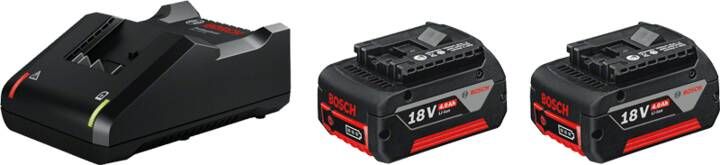 Bosch Blauw Starterset 18V met 2 accu&apos;s 18V 4.0Ah + Lader GAL 18 V-40 1600A019S0