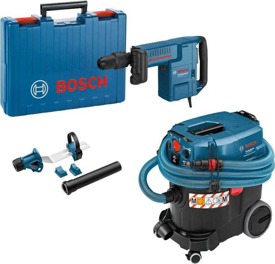 Bosch Blauw Toolkit Combipack GSH 11 E + GAS 35 M AFC + GDE Max BE (JK (GSH 11 E GAS 35 M AFC GDE Max) 0615A50059