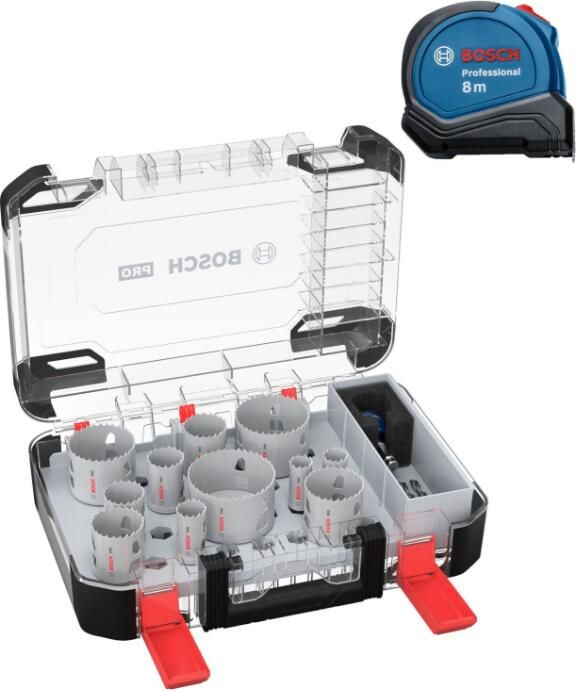 Bosch Accessoires 14-delige gatzagenset met meetlint 061599769F