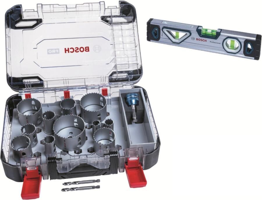 Bosch Accessoires 14-delige gatzagenset met waterpas 061599769E