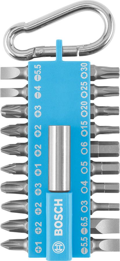 Bosch accessoires 21-delige bitset Display (LB) | 8 stuks 2607012001