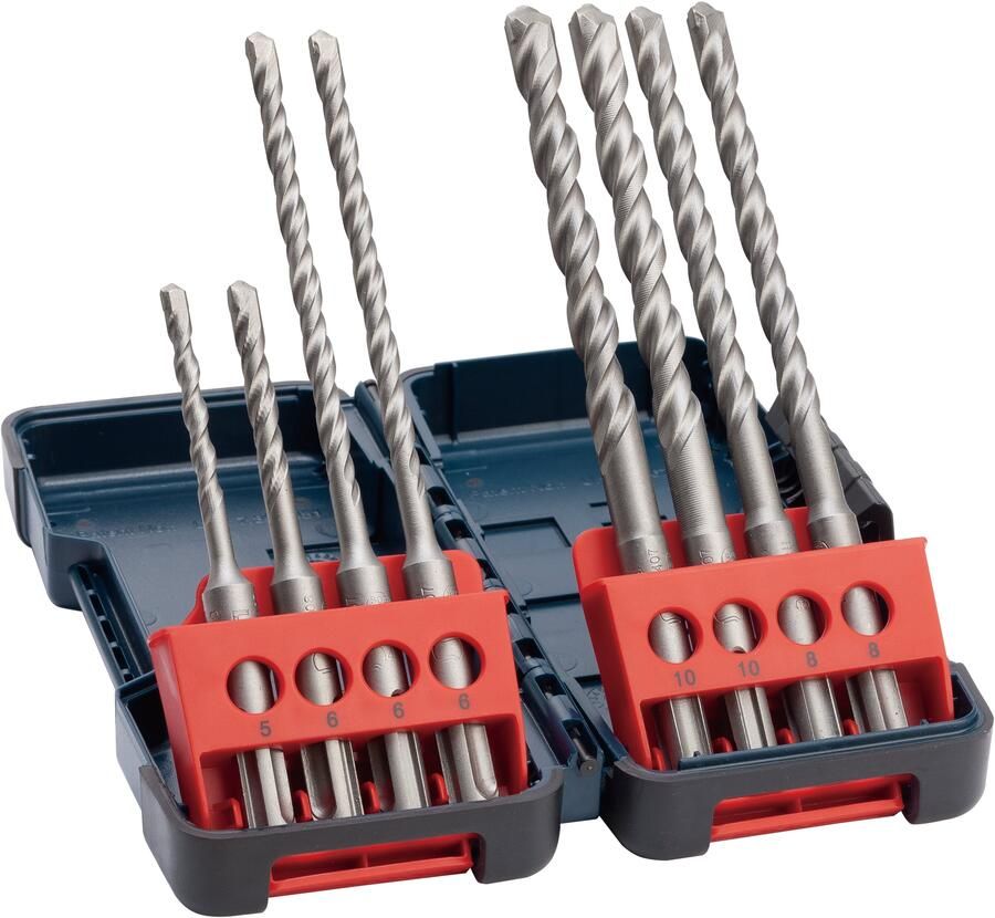 Bosch Accessoires 8-delige hamerborenset SDS plus-3 | Tough Box 2607019903