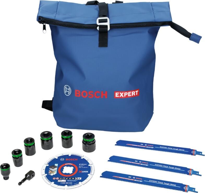 Bosch Accessoires Demolition & Installation Kit met reciprozaagbladen krachtdoppenset en Diamond Multi Wheel slijpschijf 061599768E