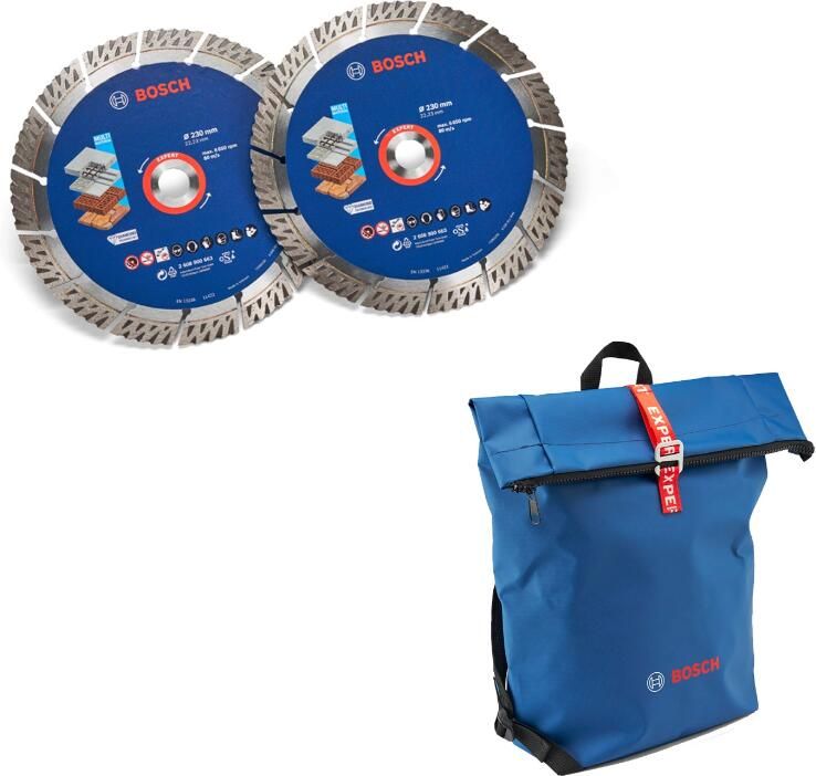 Bosch Accessoires Diamantschijf 230 mm met rugzak 061599765L