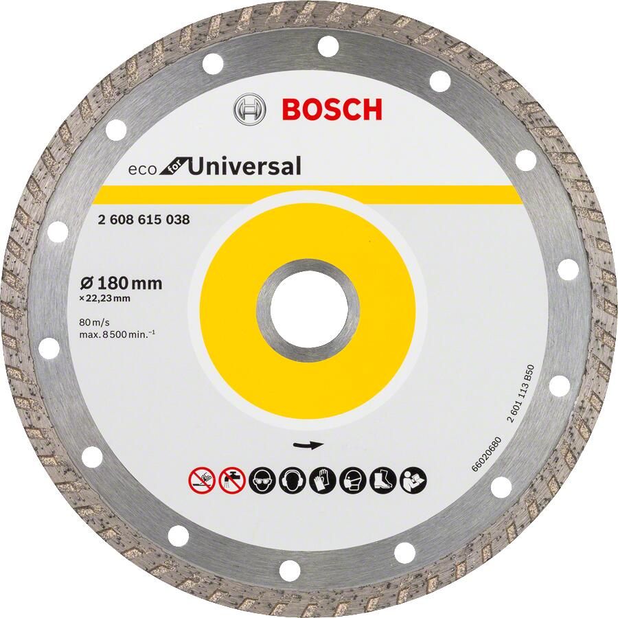 Bosch Accessoires Diamantschijf Universal Turbo Line 180 x 22 23 x 2 6 x 7 10x 2608615047