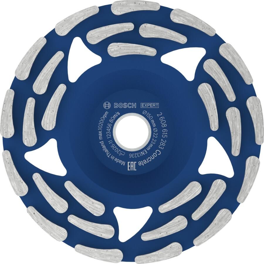 Bosch Accessoires EXPERT Diamantschuurkop Concrete lifetime 150 x 19 22 23 x 5 mm 2608615283
