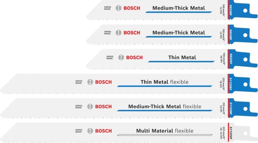 Bosch accessoires Line Top Seller 6-delige reciprozaagbladenset in container 2607012091