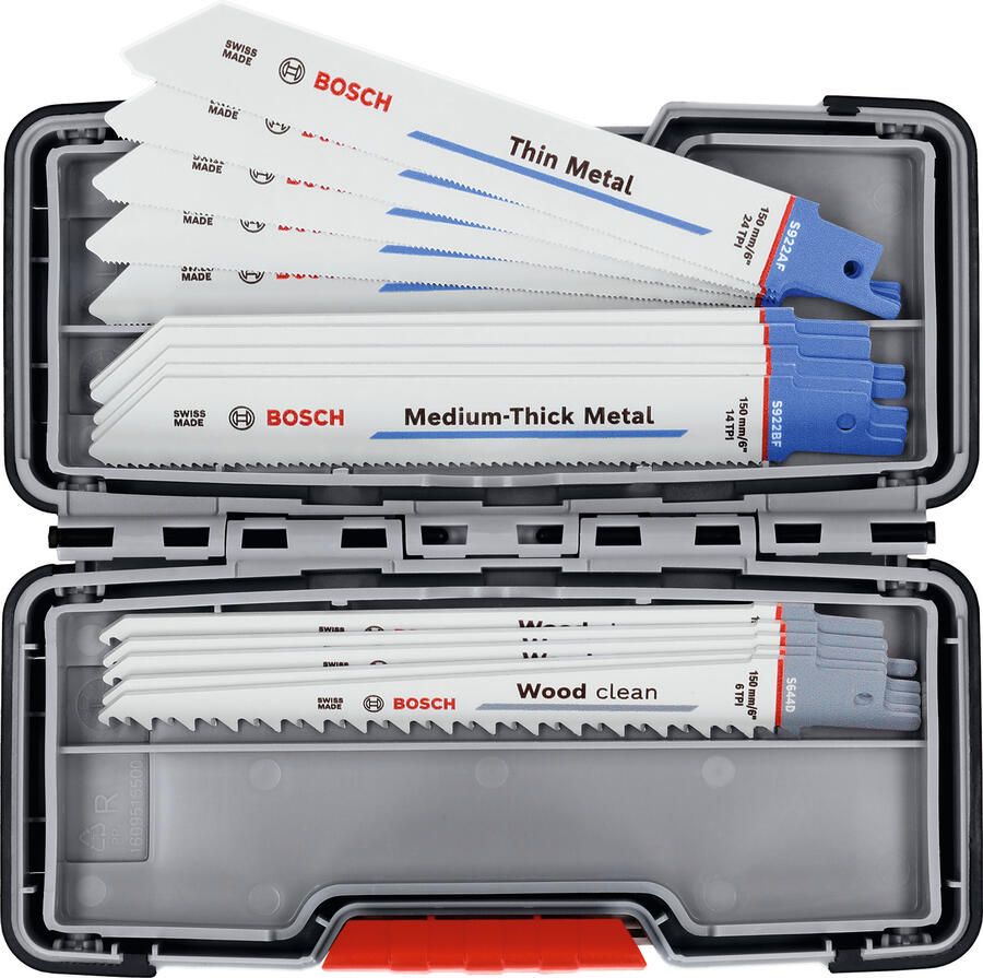 Bosch accessoires Line Variety Mix Tough Box 15-delige reciprozaagbladenset 2607012092
