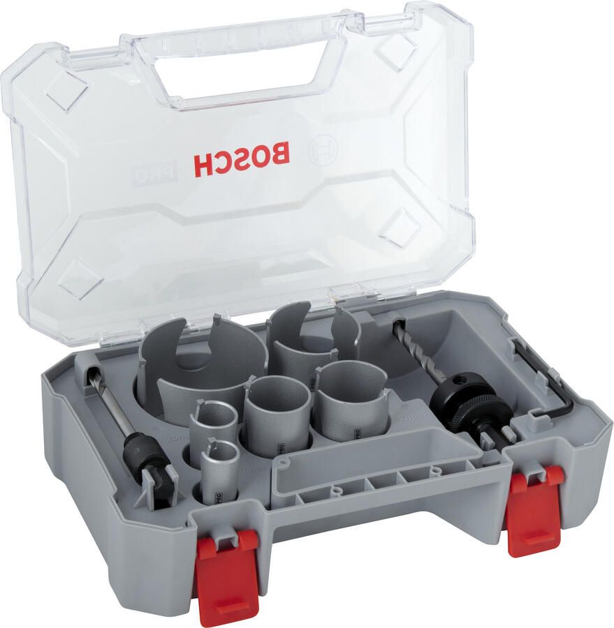 Bosch accessoires PRO Construction Material 9-delige gatzagenset met schroefdraad | 20 25 35 40 51 68 2608594685