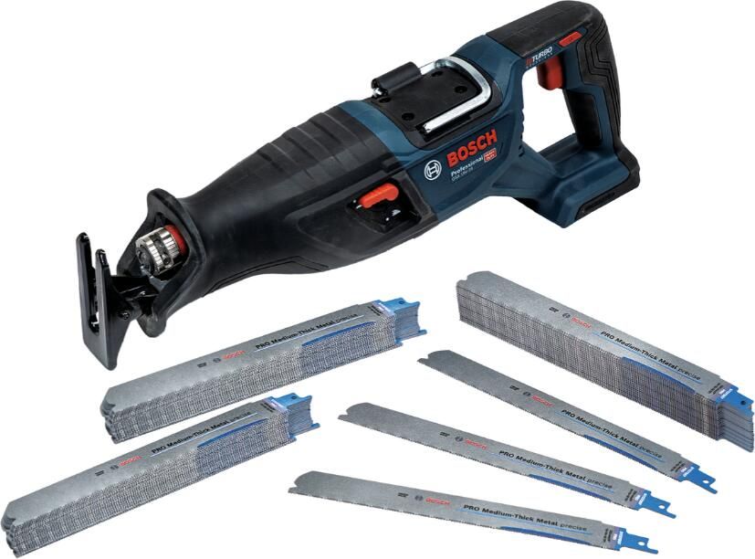Bosch Accessoires PRO Reciprozaagbladen Medium-Thick Metal + GSA 18V-28 | Accu Reciprozaag 18V | zonder accu's en lader 061599767U